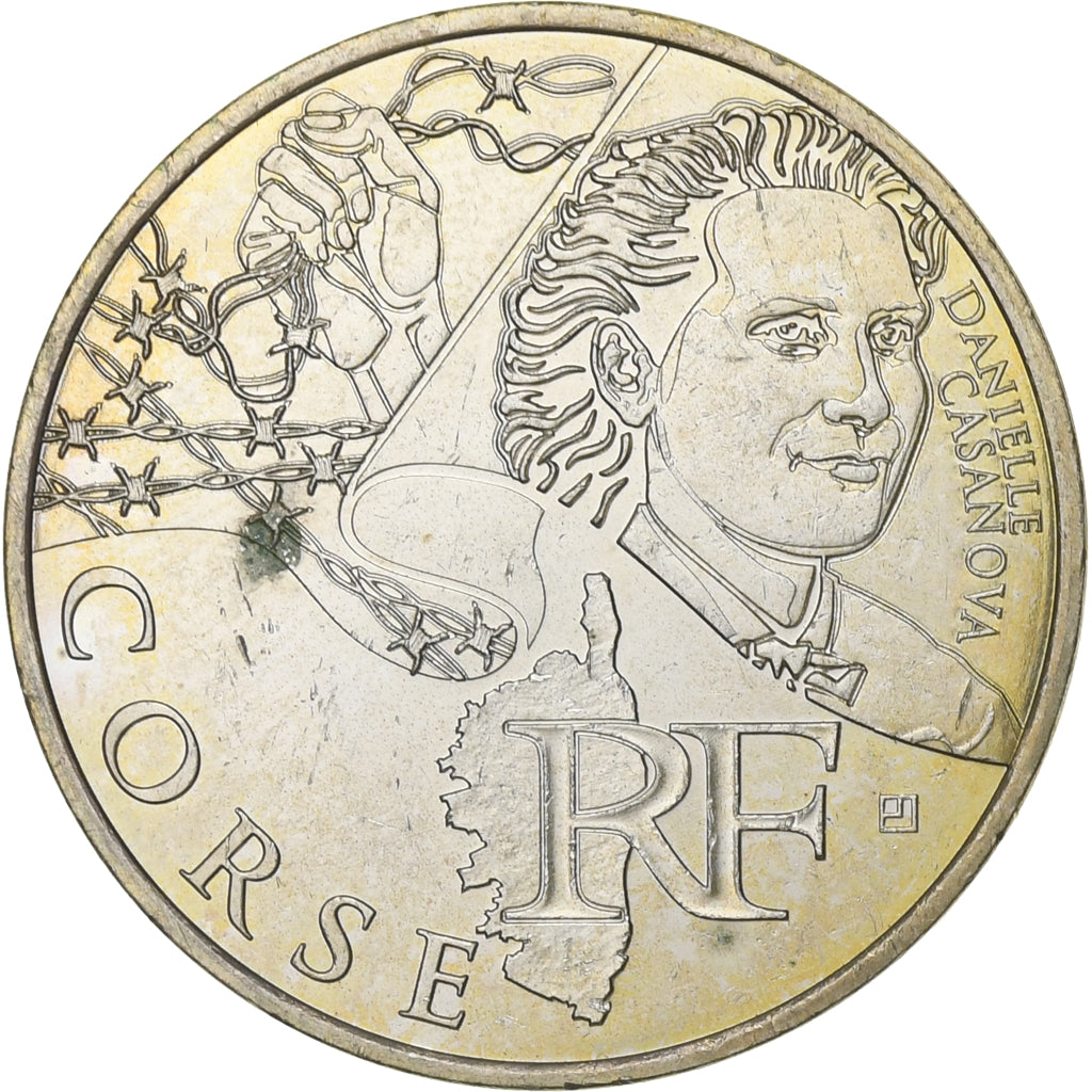 França, 10 Euro, 2012, Paris, Prata, AU(55-58), KM:1876