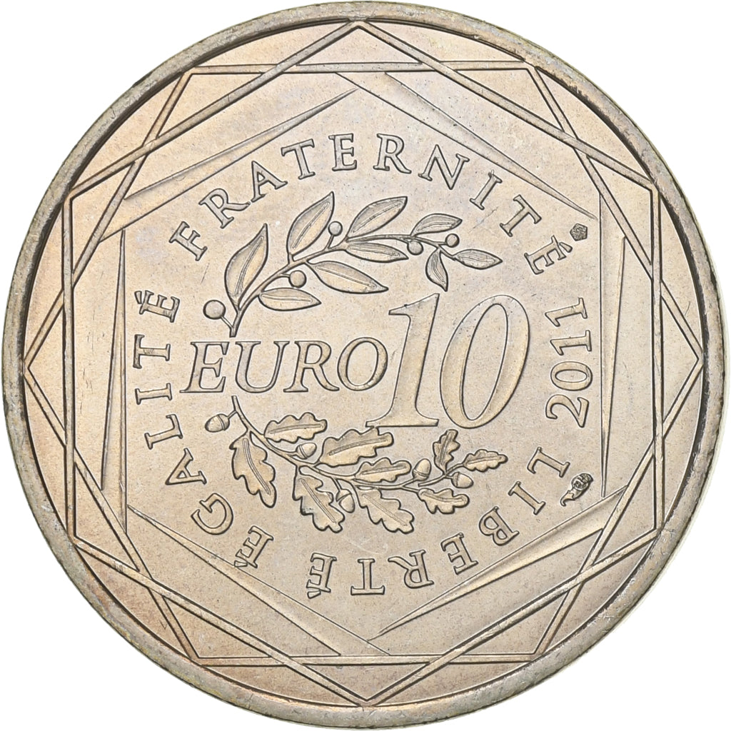 Francia, 10 Euro, 2011, Paris, Argento, SPL, KM:1750