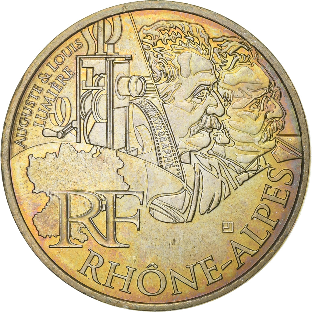 Frankreich, 10 Euro, Euros des régions, Rhône-Alpes, 2012, Paris, Silber, VZ
