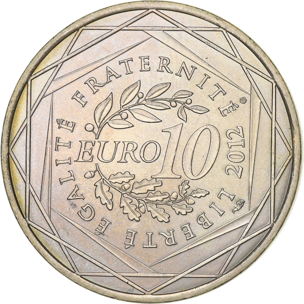 Frankreich, 10 Euro, Euros des régions, Rhône-Alpes, 2012, Paris, Silber, VZ