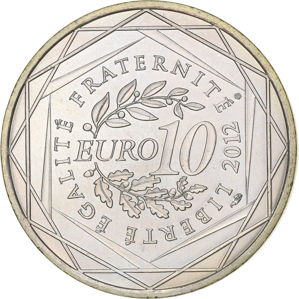 Francia, 10 Euro, 2012, Paris, Argento, SPL-, Gadoury:EU514, KM:1873