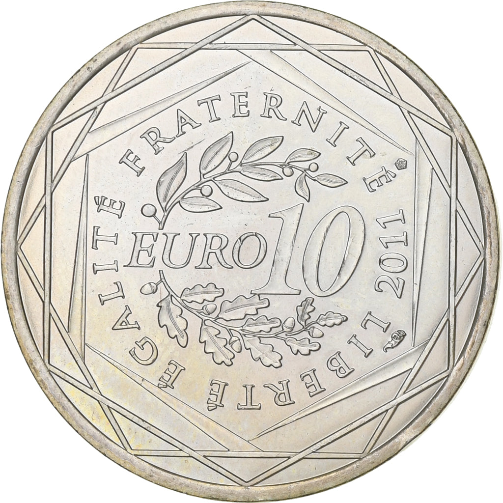 Francia, 10 Euro, Euros des régions, 2011, Paris, Argento, SPL-, KM:1737