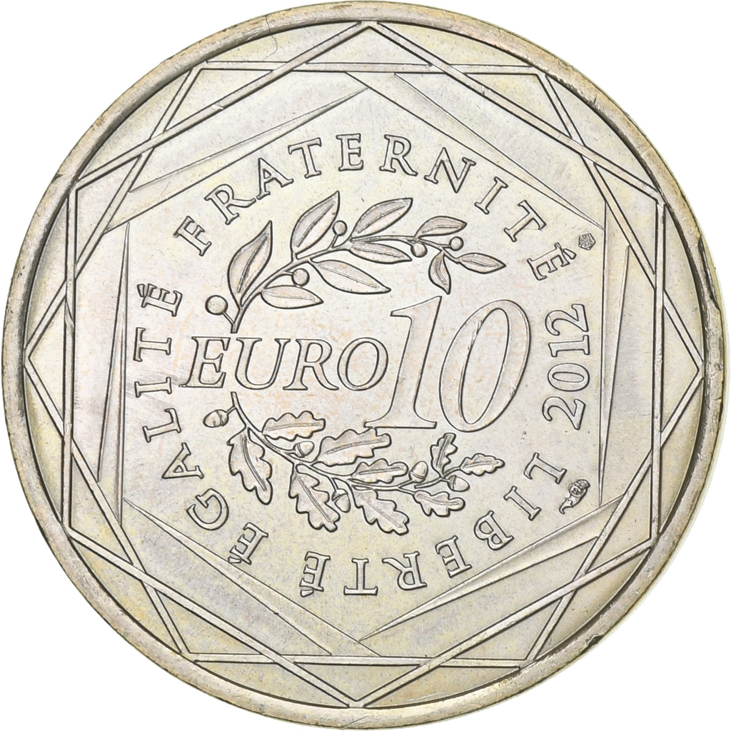 Frankreich, 10 Euro, 2012, Paris, Silber, VZ, KM:1881