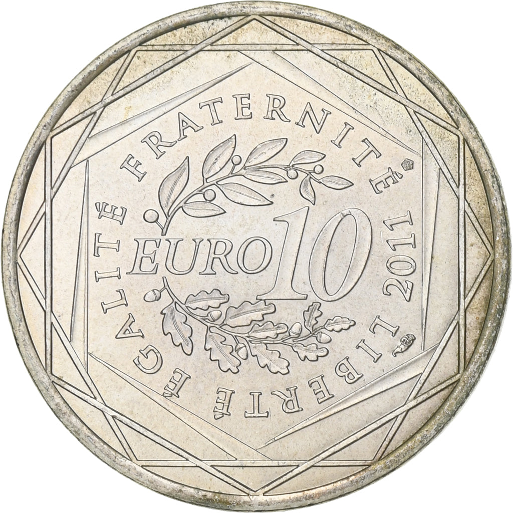 Frankreich, 10 Euro, 2011, Paris, Silber, VZ, KM:1729