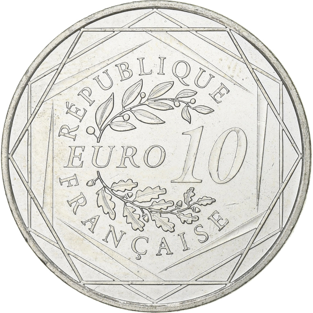 France, 10 Euro, 2012, Paris, Silver, MS(60-62), Gadoury:EU590, KM:2073