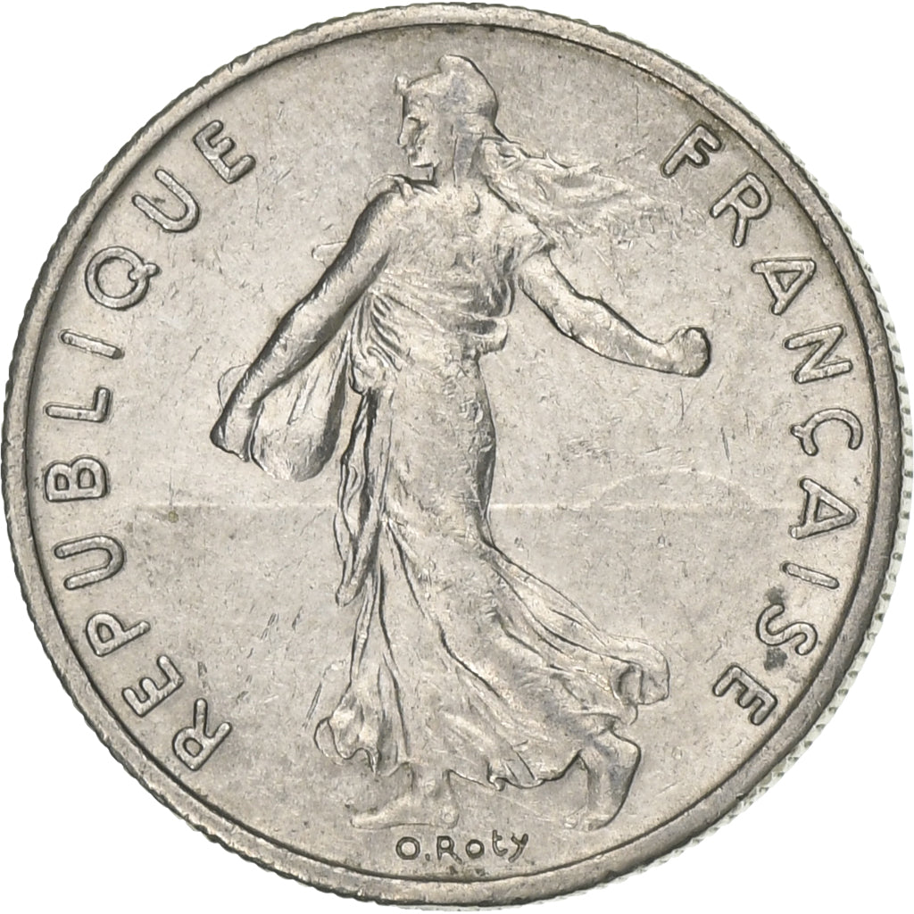 Frankreich, 1/2 Franc, Semeuse, 1974, Paris, Nickel, VZ, Gadoury:429, KM:931.1