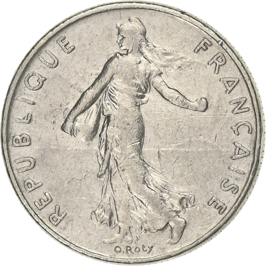 Frankreich, 1/2 Franc, Semeuse, 1983, Paris, Nickel, SS, Gadoury:429, KM:931.1