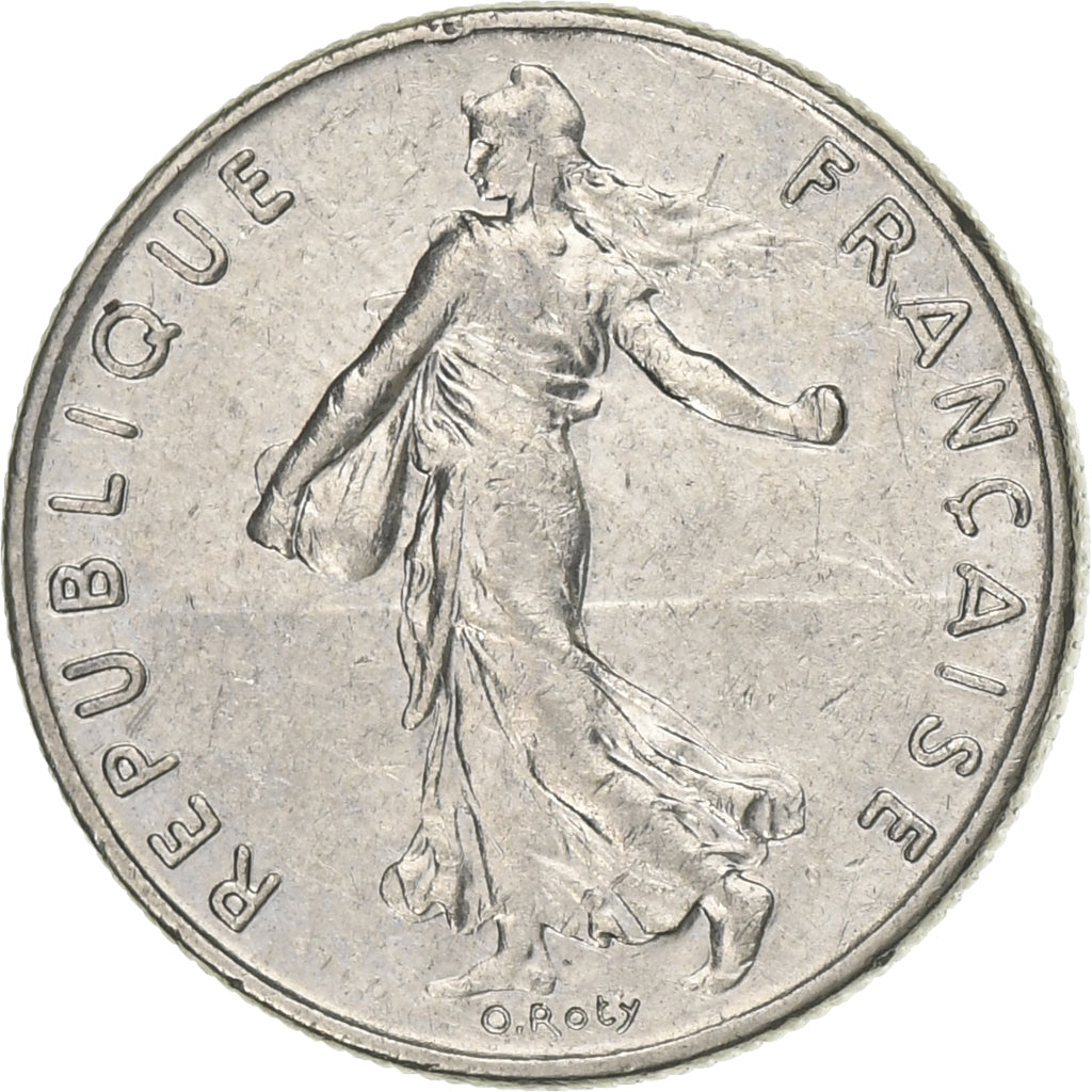 Frankreich, 1/2 Franc, Semeuse, 1983, Paris, Nickel, VZ, Gadoury:429, KM:931.1