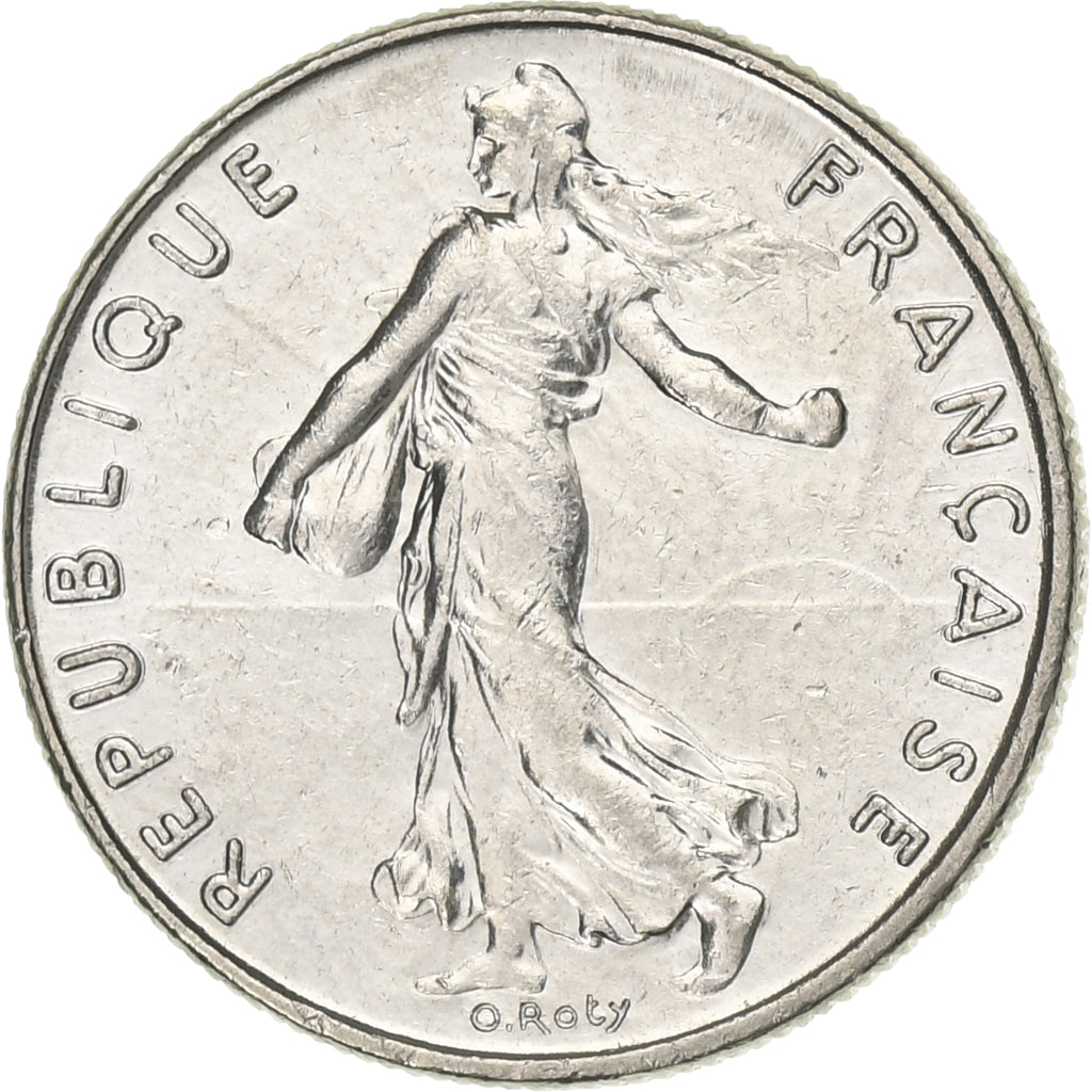 Frankreich, 1/2 Franc, Semeuse, 1986, Paris, Nickel, VZ+, Gadoury:429, KM:931.1