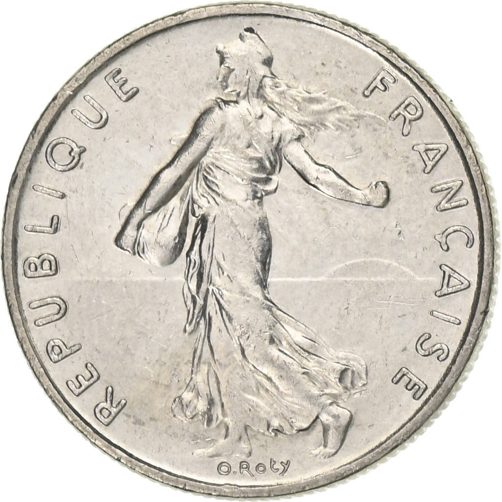 Frankreich, 1/2 Franc, Semeuse, 1991, Paris, Nickel, VZ, Gadoury:429, KM:931.1