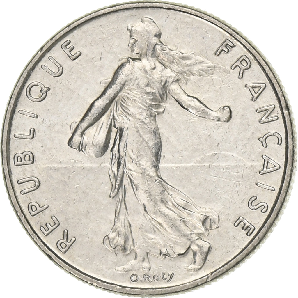 Frankreich, 1/2 Franc, Semeuse, 1993, Paris, Nickel, VZ, Gadoury:429, KM:931.1