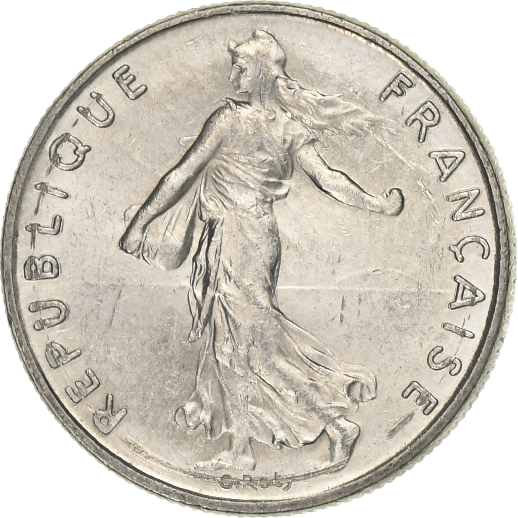 Frankreich, 1/2 Franc, Semeuse, 1994, Paris, Nickel, VZ, Gadoury:429, KM:931.1