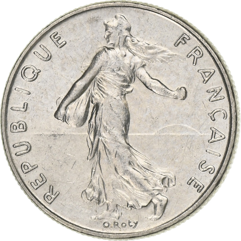 Frankreich, 1/2 Franc, Semeuse, 1987, Paris, Nickel, VZ, Gadoury:429, KM:931.1