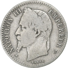 France, Napoleon III, 50 Centimes, Napoléon III, 1864, Paris, Silver