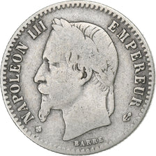 France, Napoleon III, 50 Centimes, Napoléon III, 1864, Strasbourg, Silver