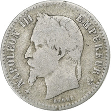 France, Napoleon III, 50 Centimes, Napoléon III, 1865, Paris, Silver