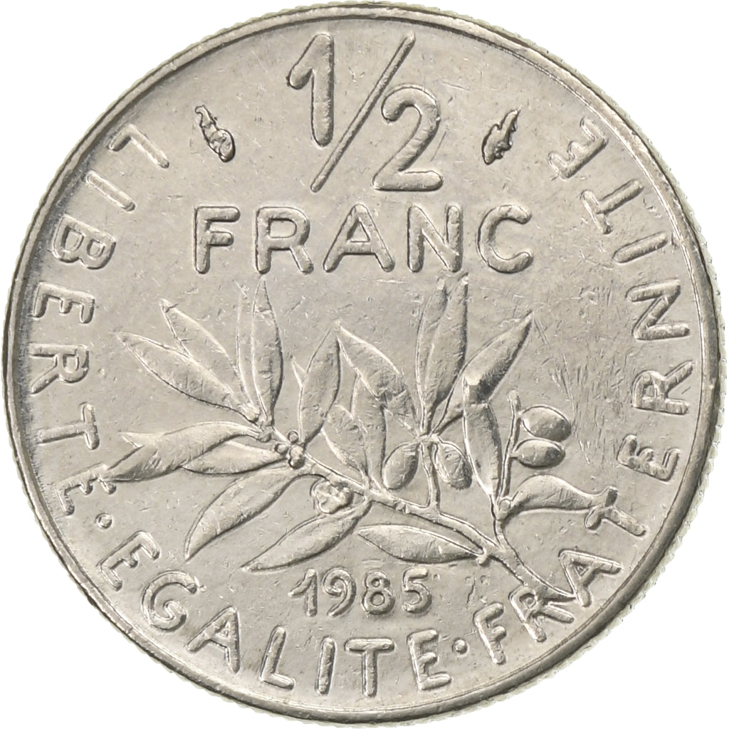Frankreich, 50 Centimes, Semeuse, 1985, Paris, Silber, S+, Gadoury:420