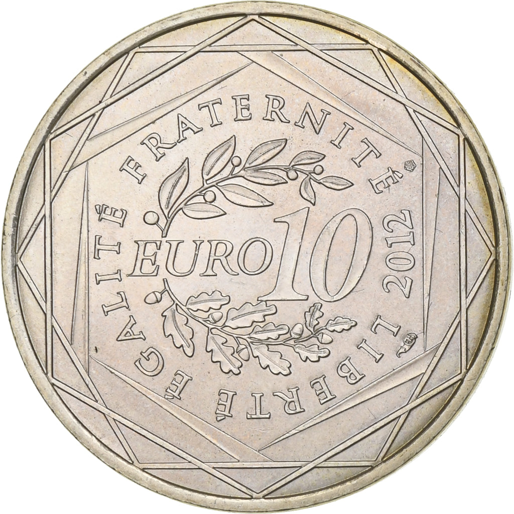 France, 10 Euro, Euros des régions, 2012, Argent, TTB