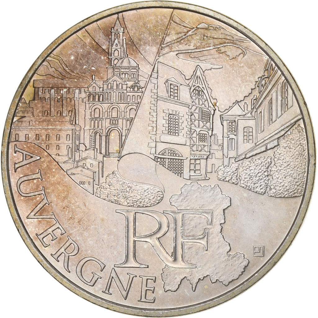 França, 10 Euro, Euros des régions, 2011, Paris, Prata, AU(55-58), KM:1728