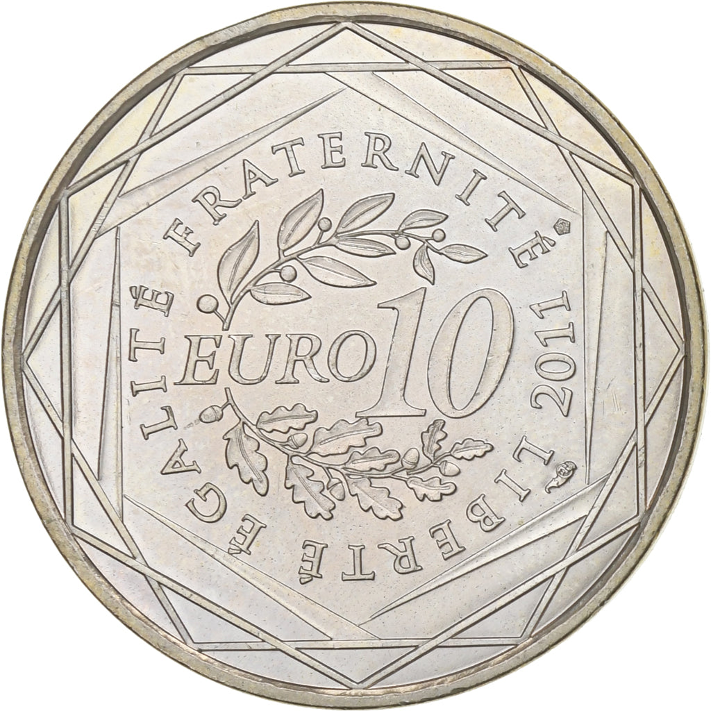 França, 10 Euro, Euros des régions, 2011, Paris, Prata, AU(55-58), KM:1728