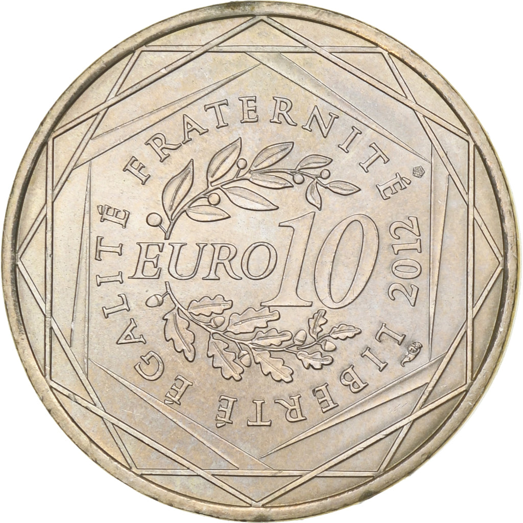 Francia, 10 Euro, Picardie, 2012, Paris, Argento, SPL-, Gadoury:EU514, KM:1882