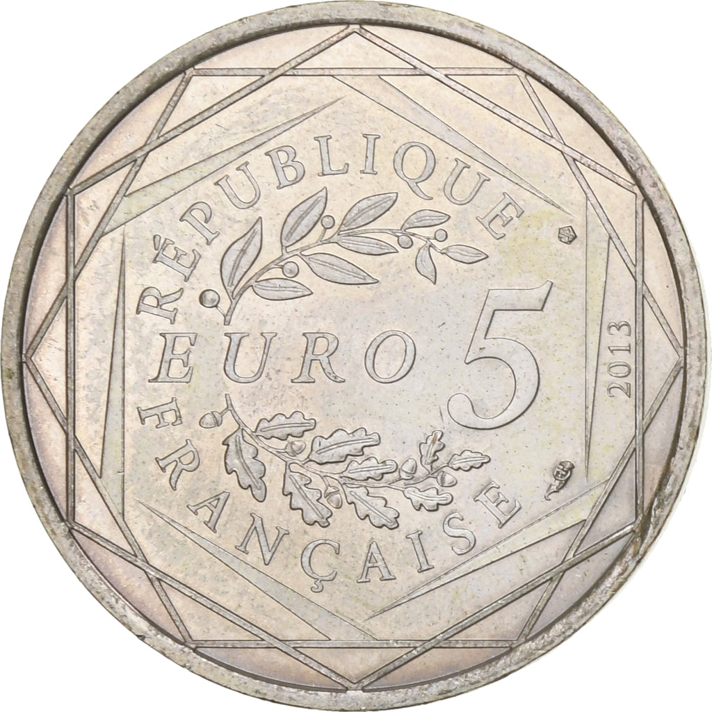 Francja, 5 Euros, Liberté, 2013, Srebro, AU(55-58), Gadoury:EU647