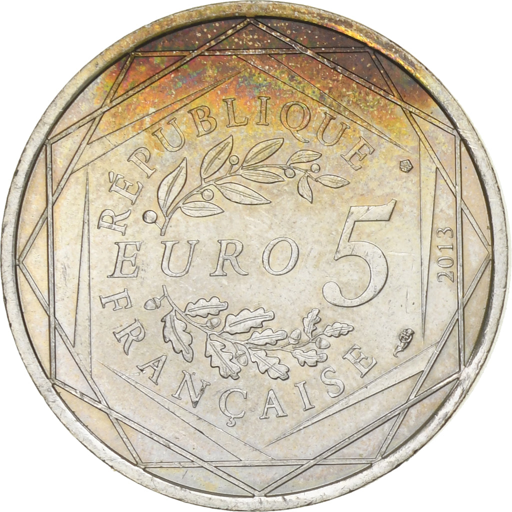 France, 5 Euros, Liberté, 2013, Silver, VF(20-25), Gadoury:EU647