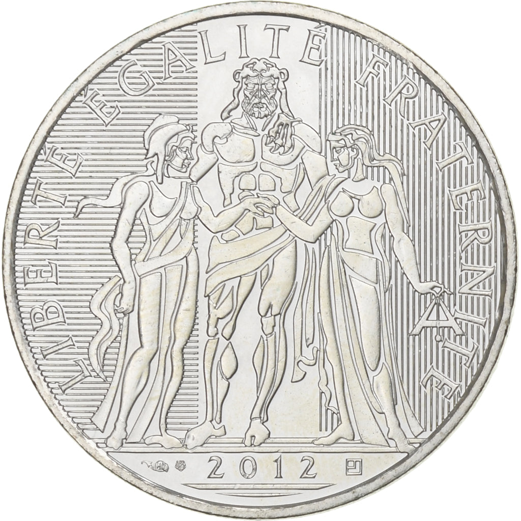 Frankrijk, 10 Euro, Hercule, 2012, Monnaie de Paris, Zilver, UNC-, Gadoury:EU516