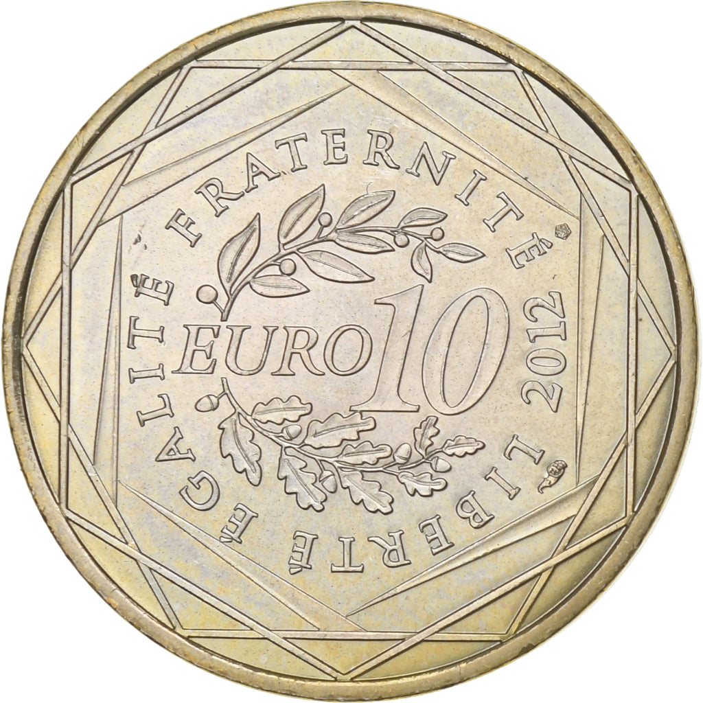 France, 10 Euro, 2012, Paris, Argent, SUP, KM:1869