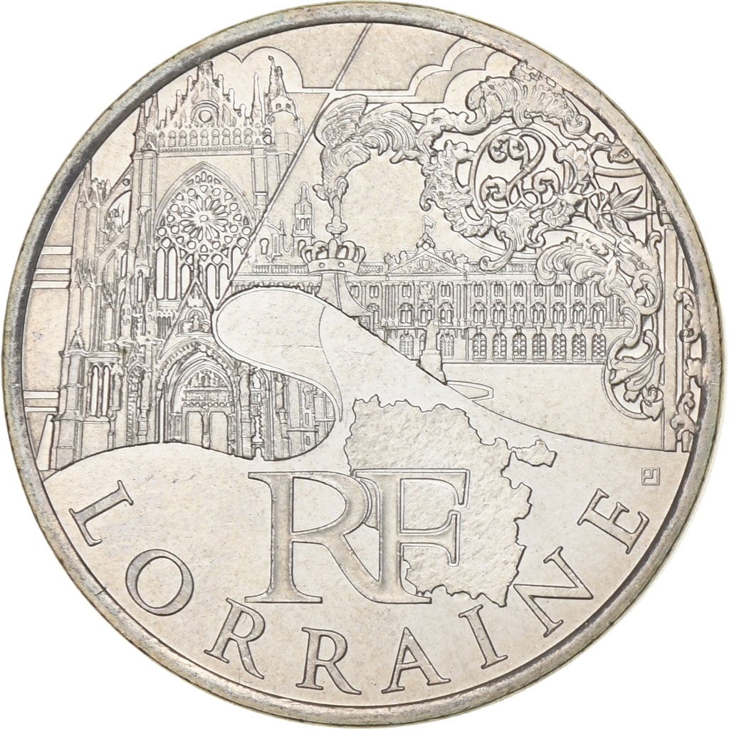 France, 10 Euro, Euros des régions, 2011, Silver, MS(63)