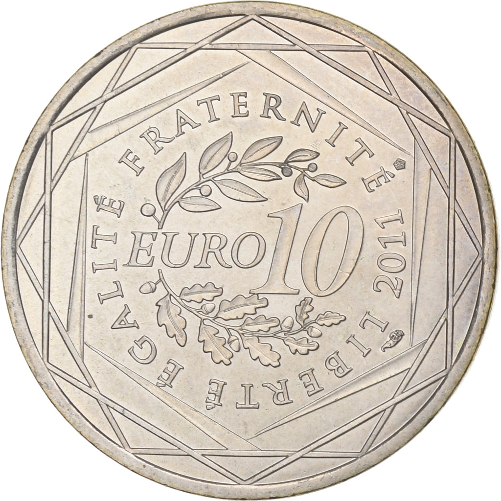 France, 10 Euro, 2011, Paris, Argent, SUP, KM:1734