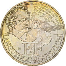 France, 10 Euro, Languedoc-Rousillon, 2012, Paris, AU(55-58), Silver