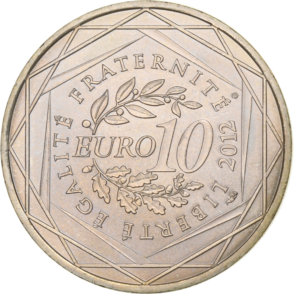 Francia, 10 Euro, Mayotte, 2012, Paris, SPL, Argento, Gadoury:EU514, KM:1862