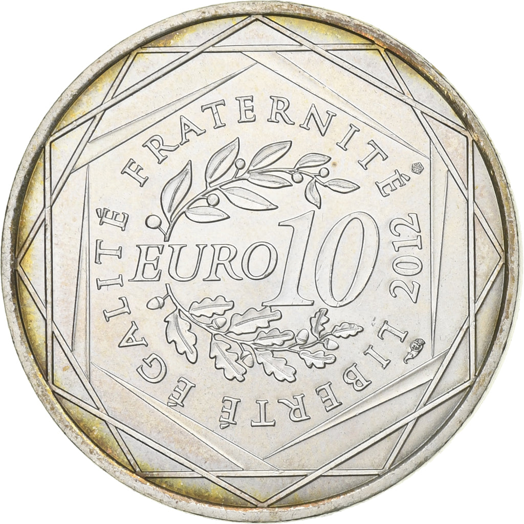 França, 10 Euro, Languedoc-Rousillon, 2012, Paris, AU(55-58), Prata