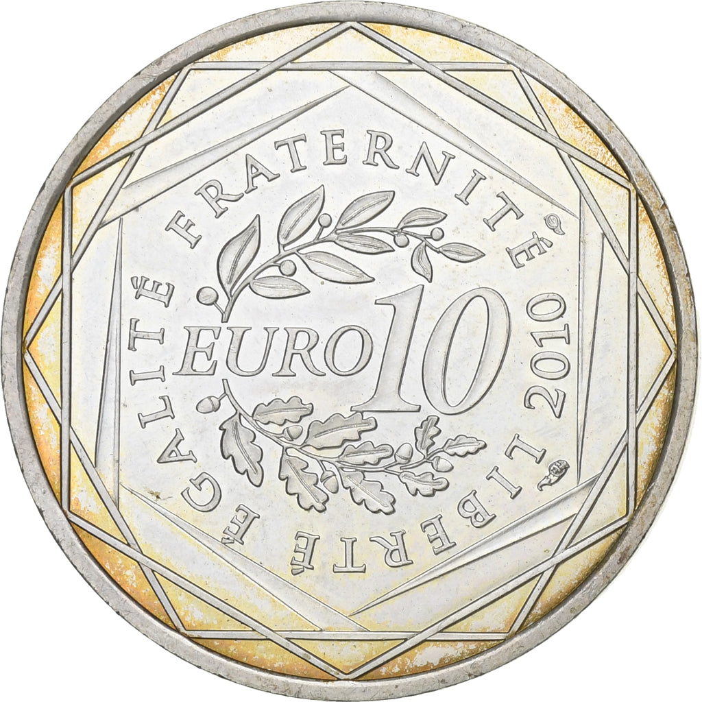 Frankreich, 10 Euro, Basse-Normandie, 2010, Paris, VZ, Silber, Gadoury:EU399