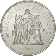 France, Hercule, 50 Francs, 1977, Paris, MS(60-62), Silver, KM:941.1
