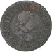 Francja, Louis XIII, Denier Tournois, Denier tournois, buste juvénile au col