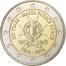 Malta, 2 Euro, Police force, 2014, MS(63), Bi-Metallic, KM:New