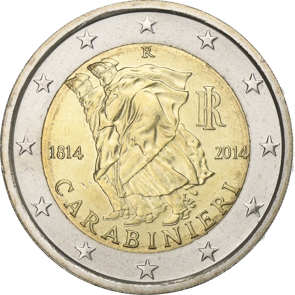 Italia, 2 Euro, 2014, Rome, Bimetálico, SC, KM:New