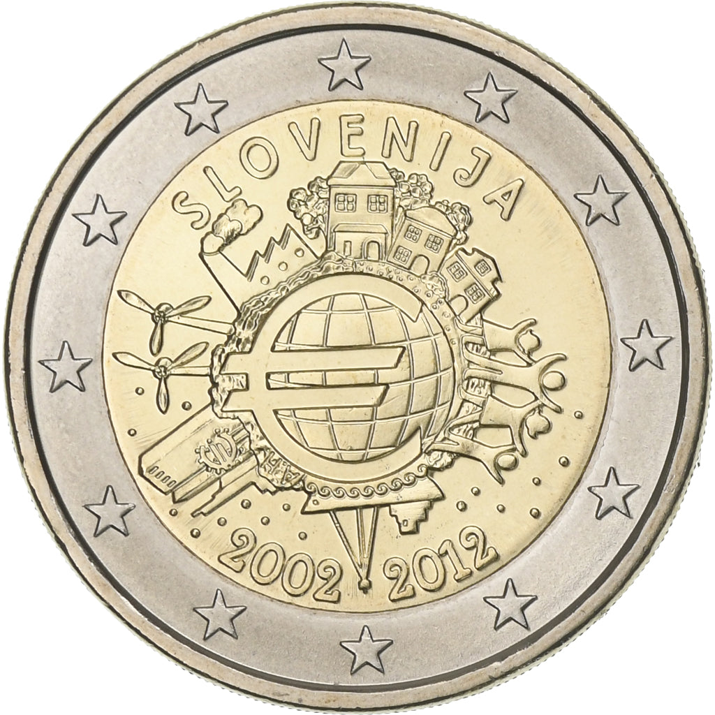 Slovénie, 2 Euro, 2012, Bimétallique, SPL, KM:107