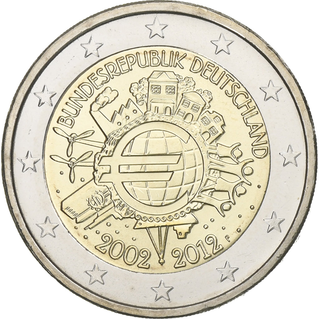 Germany, 2 Euro, 2012, Stuttgart, Bi-Metallic, MS(63)