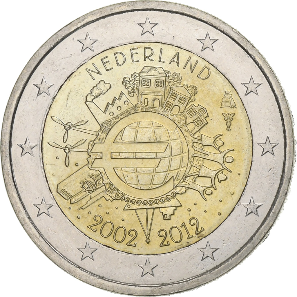 Paesi Bassi, 2 Euro, 2012, Bi-metallico, SPL