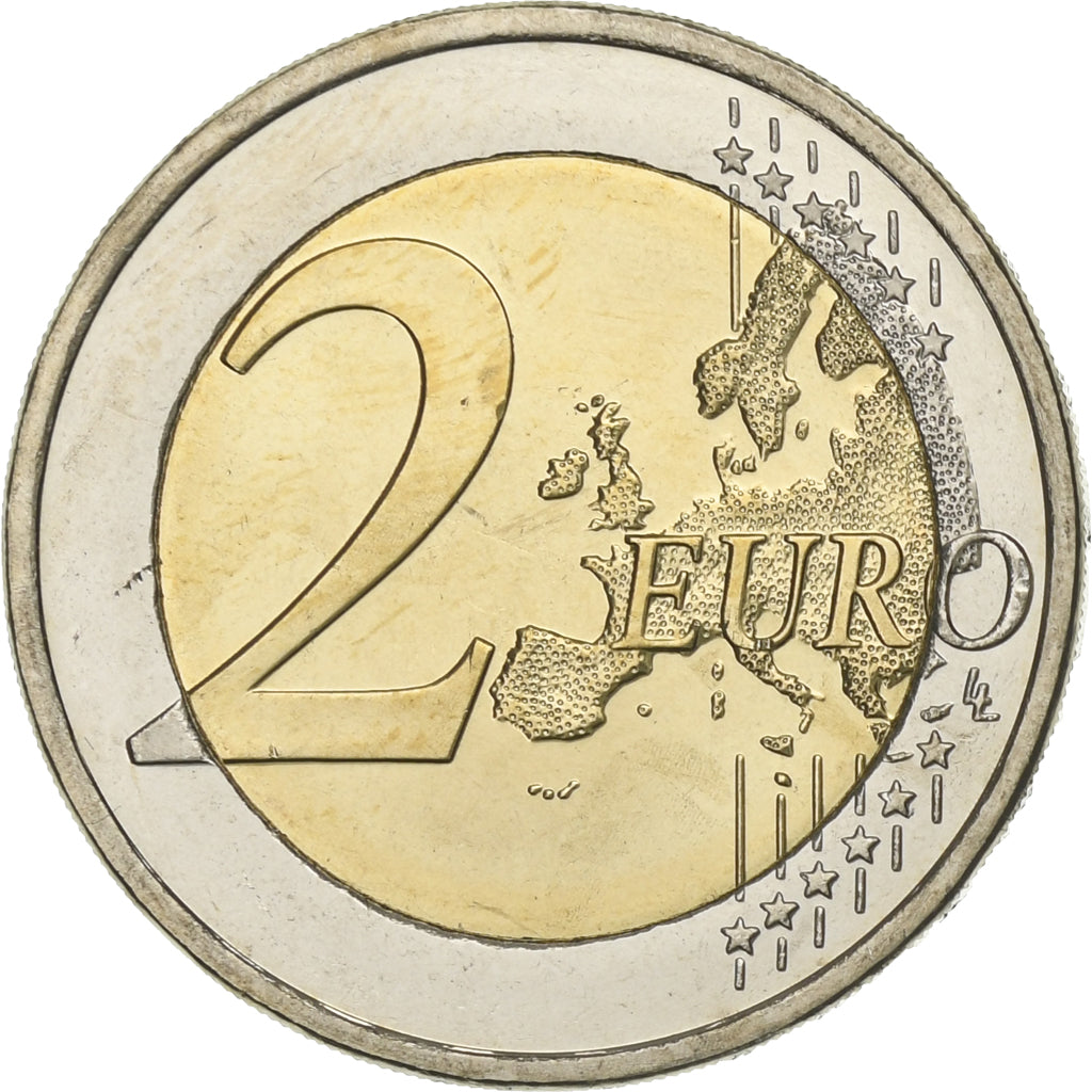Finland, 2 Euro, Traité de Rome 50 ans, 2007, Vantaa, MS(63), Bi-Metallic