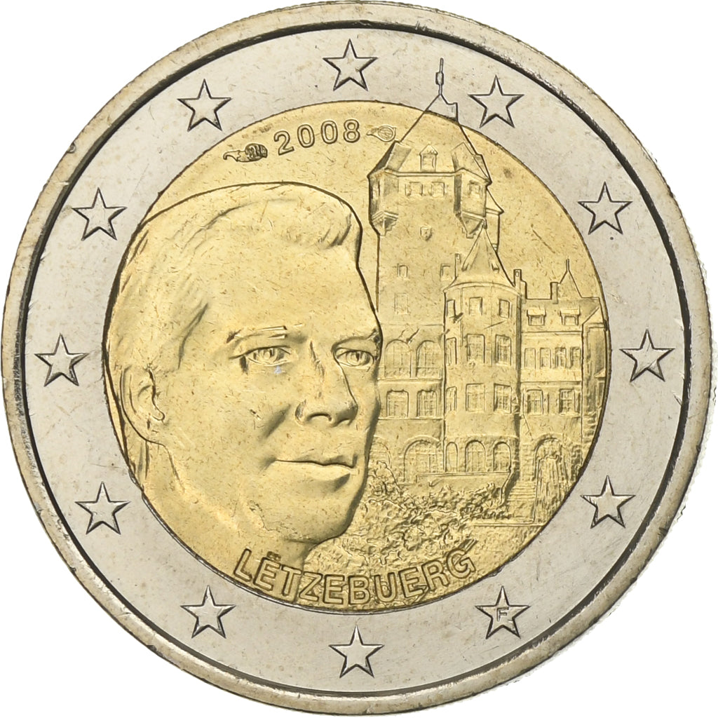 Luxemburg, Henri, 2 Euro, 2008, Paris, Bi-Metallic, UNC-, KM:96