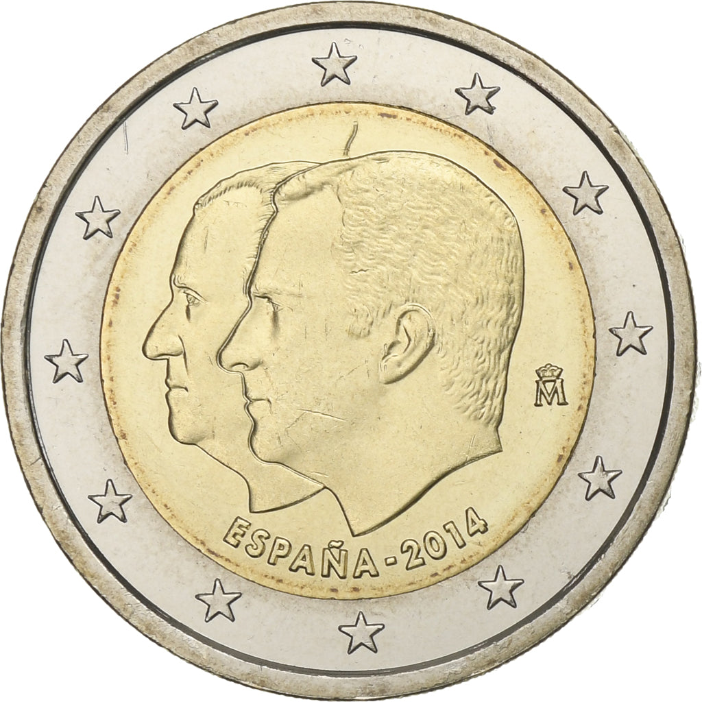 Spain, 2 Euro, Portraits, 2014, MS(63), Bi-Metallic