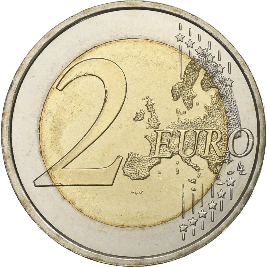 Spain, 2 Euro, Portraits, 2014, MS(63), Bi-Metallic