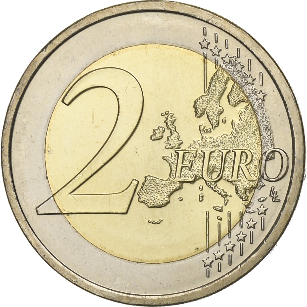 Portugal, 2 Euro, 10 ans de l'Euro, 2012, MS(63), Bi-Metallic, KM:812
