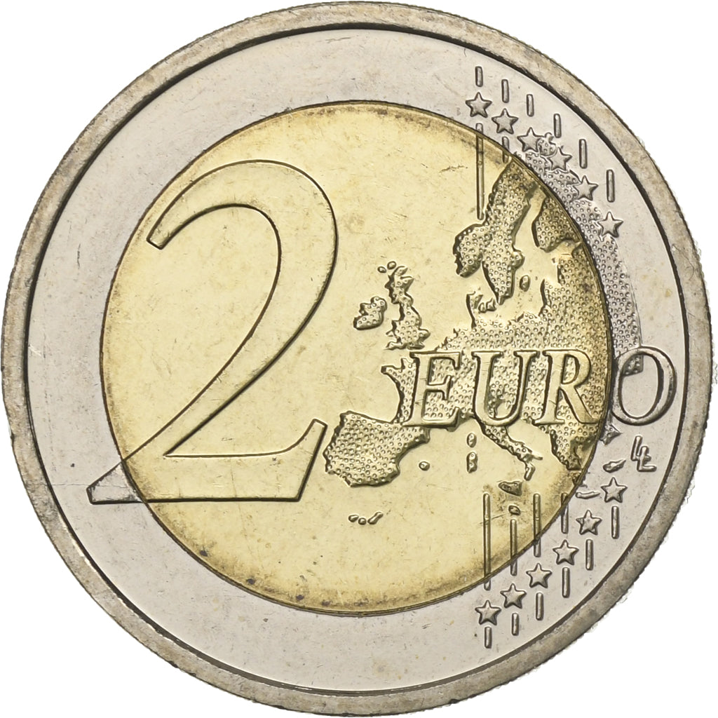 Ireland, 2 Euro, Drapeau européen, 2015, Sandyford, MS(63), Bi-Metallic