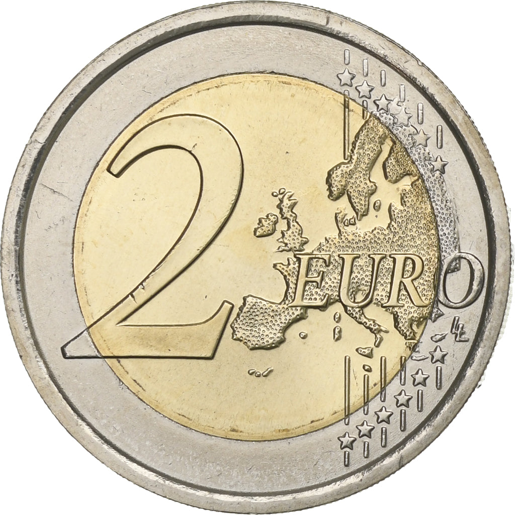 Słowenia, 2 Euro, Drapeau européen, 2015, MS(63), Bimetaliczny, KM:New