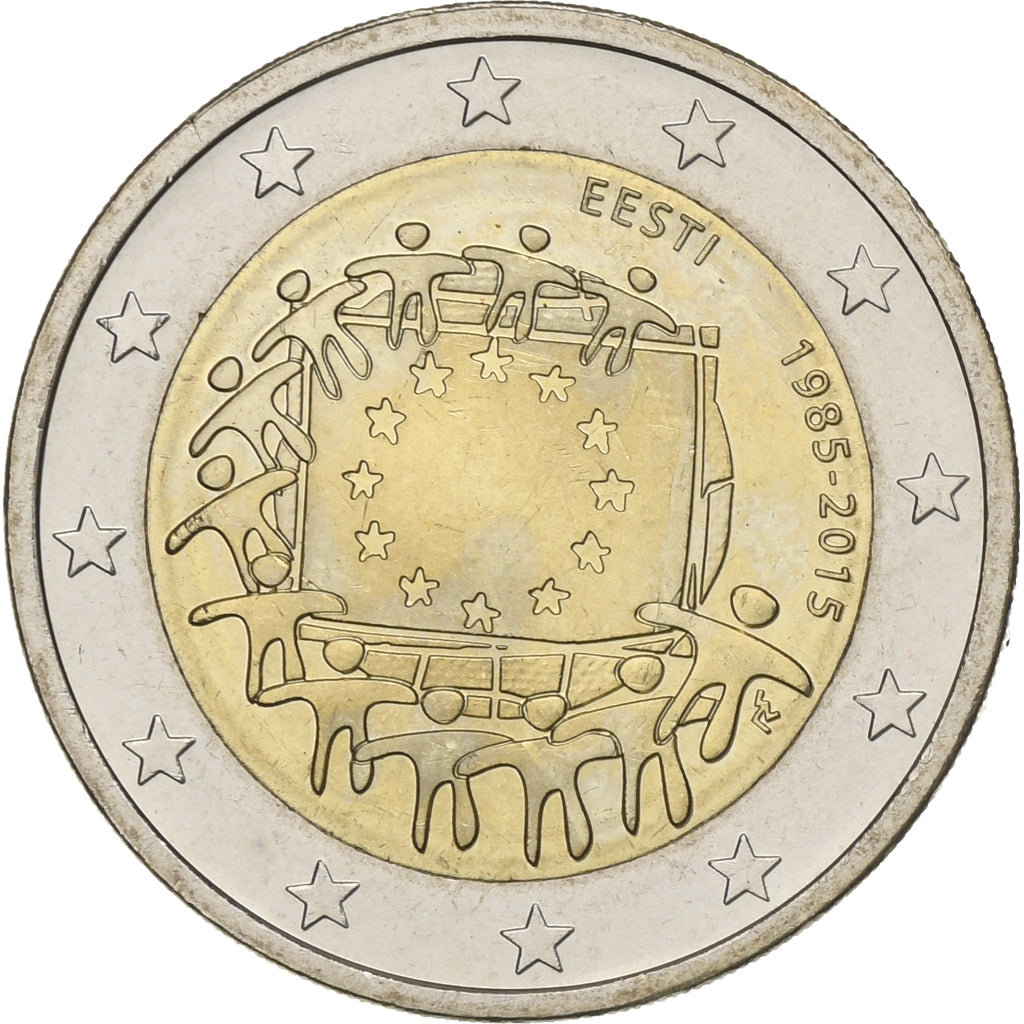 Estonia, 2 Euro, Flag, 2015, SPL, Bi-Metallic